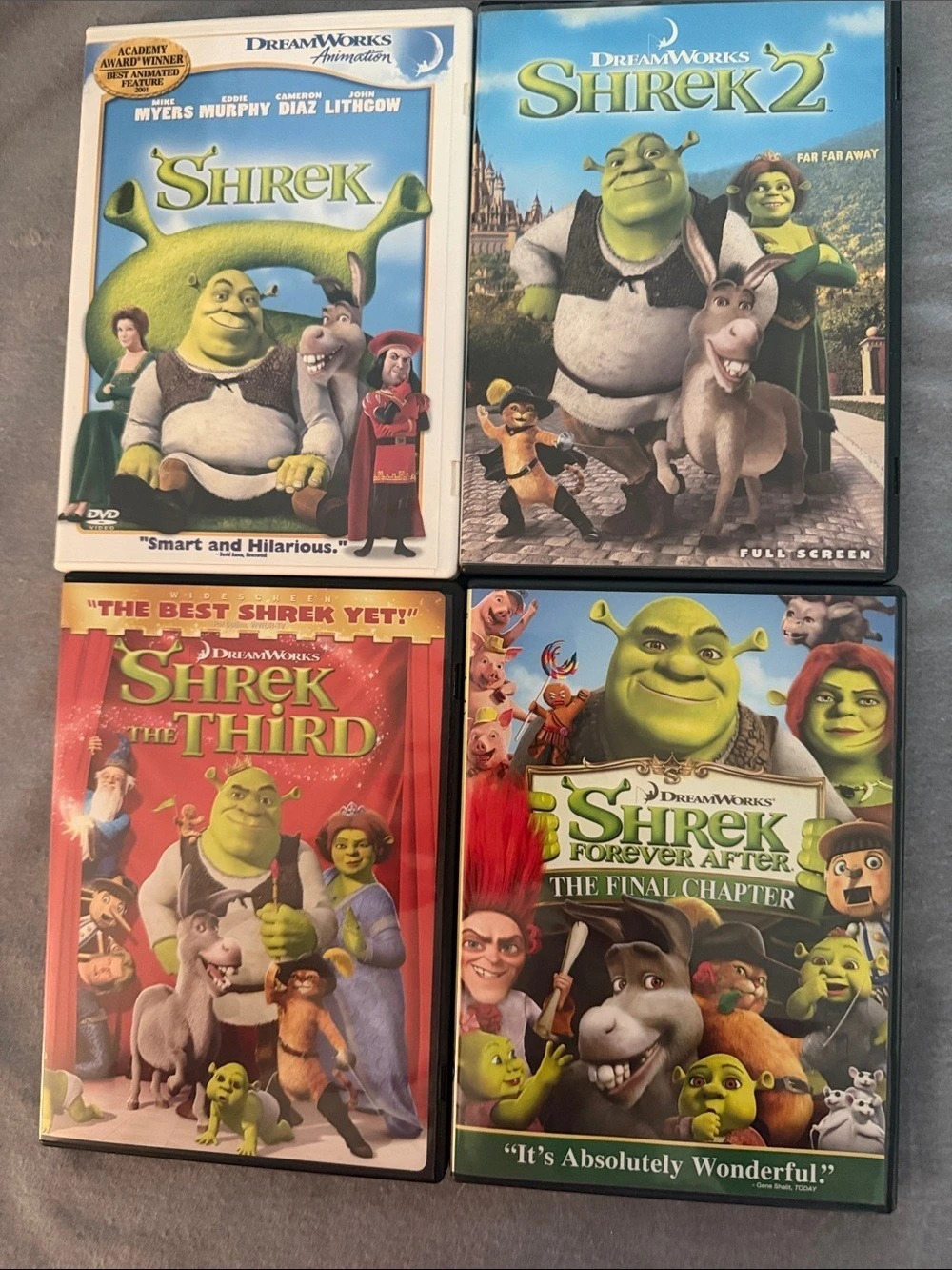DreamWorks Shrek 4-Movie Collection DVD Set